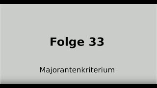 Majorantenkriterium für Reihen Folge 33 [upl. by Leina226]