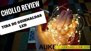 Impresiona a tus invitados con esta tira de guirnaldas LED de Aukey [upl. by Odlabso]