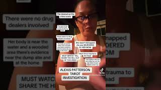 Alexis Patterson Psychic Investigation Murder or Kidnapping must watch [upl. by Annuahsal]