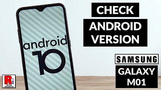 How To Check Android Version on Samsung Galaxy M01 [upl. by Rosenquist455]