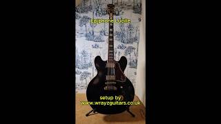 Epiphone BB King Lucille electric guitar after a full setup by WrayZGuitars guitar [upl. by Ertemed870]