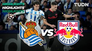 Real Sociedad vs RB Salzburg  HIGHLIGHTS  UEFA Champions League 2324  TUDN [upl. by Mure]