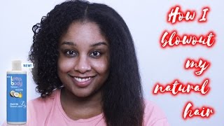 HOW I BLOWOUT MY NATURAL HAIR  LOTTABODY BLOWOUT LOTION  UKAFROLISTA [upl. by Eohce121]