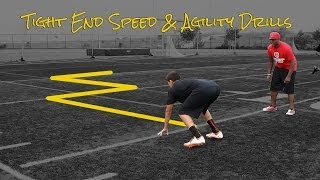 Tight End Speed and Agility Drills [upl. by Rehctaht]