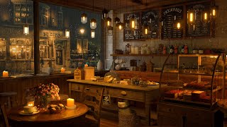 4K Cozy Coffee Shop ☕ with Piano Jazz Music for Relaxing Studying and Working [upl. by Nitsraek]