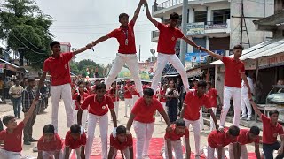 Independence day  Pyramid postures  CS MEMORIAL PUBLIC SCHOOL  MANGRAURA [upl. by Stace]