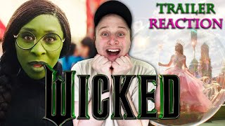 WICKED OFFICIAL TRAILER REACTION [upl. by Nesila]