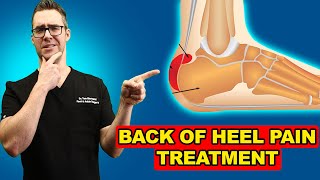 Retrocalcaneal Heel BURSITIS Treatment Heel Pain Exercises amp Massage [upl. by Ahsha]