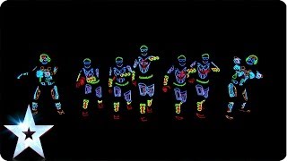 Electro Techno Dance Act  Light Balance  Britains Got Talent 2014 [upl. by Luapnaes]