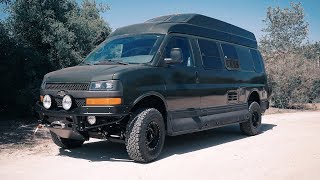 Class B RV Suspension Lift Chevy Express Van Conversion Best Chevy RoadTrek To Hit the Road [upl. by Kooima992]