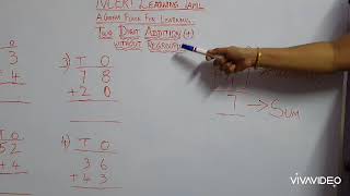 two digit addition explanation in Tamil [upl. by Airbmac105]