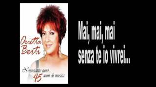 ORIETTA BERTI  SOLO TU  Lyrics amp karaokeavi [upl. by Aicilyt]