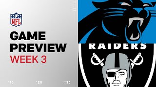 Carolina Panthers vs Las Vegas Raiders  2024 Week 3 Game Preview [upl. by Gracia]