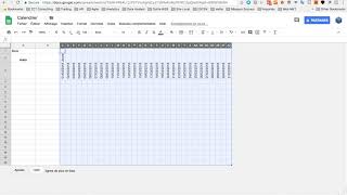 Tutoriel  Comment facilement réaliser un calendrier sur Google Sheet [upl. by Tana395]