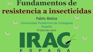 Fundamentos de resistencia a insecticidas [upl. by Lenoyl]