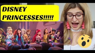 WRECK IT RALPH 2 NEW TRAILER REACTION DISNEY PRINCESSES [upl. by Louanna37]