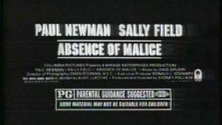 Absence of Malice  movie trailer  TV ad 1981 [upl. by Yevre647]