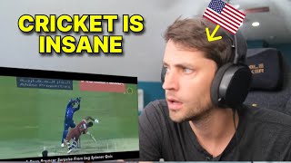 American reacts to 1 in a Trillion Moments in Cricket [upl. by Lennard]