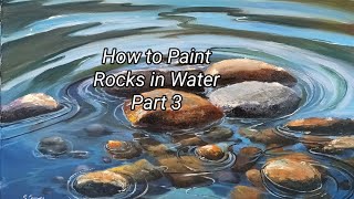 How To Paint Rocks in Water Oil Painting Tutorials [upl. by Milas729]