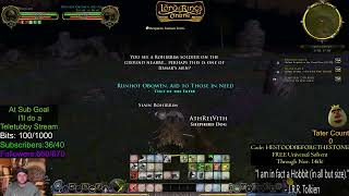 POTEEN OBOWEN playing LOTRO LANDROVAL BEORNING blue line lvl to 80 [upl. by Dlnaod588]