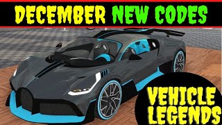 December  Vehicle Legends Codes  Roblox Vehicle Legends Codes 2022  Code For Vehicle Legends [upl. by Sisxela102]