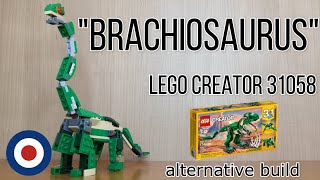 LEGO Creator 31058 Alternative build tutorial ​BRACHIOSAURUS、レゴクリエイター31058をブラキオサウルスに組み替え [upl. by Ewer]