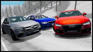 QUATTRO vs XDrive vs 4MATIC  BeamNg Drive [upl. by Greta270]