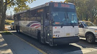 NJ TRANSIT 166 CRESSKILL MCI D4500CT 22020 [upl. by Zena]