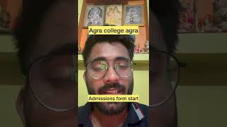 Agra college agra admission 202425 start  form filling start [upl. by Latoyia419]