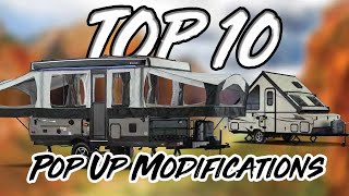 TOP 10 Pop Up Modifications on my Rockwood Camper  3 Years in the Making [upl. by Eiramyllek]