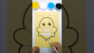 Sand painting bee art sandart shorts coloring kidsart sandpainting [upl. by Enreval]