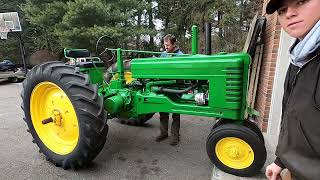 Finishing John Deere B Restoration and Bringing Tractors to Parade [upl. by Aracat]