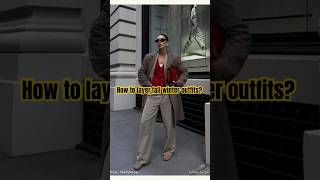 How to layer fall winter outfits layering fashiontrends falloutfits winterfashion [upl. by Ahseuqram]