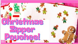 CRAFT FAIR SERIES 2024 CHRISTMAS ZIPPER POUCHES  BEGINNER FRIENDLY 🎄🎄🎄 [upl. by Heintz]