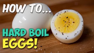 How to Cook PERFECT BOILED EGGS EVERY TIME  HARDBOILED EGGS  Dad Bod Basics [upl. by Neb]