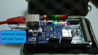 Arduino Due Ethernet Shield W5100 Telnet server example in Microchip Studio [upl. by Krystle]