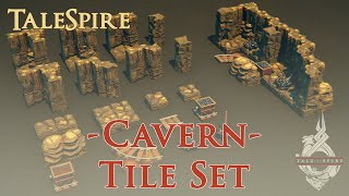 TaleSpire  Tile Set Overview  Cavern [upl. by Peti32]