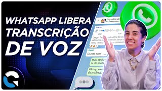 Nova Echo Show com tela gigante  WhatsApp libera transcrição de áudios 2211 [upl. by Nylissej754]