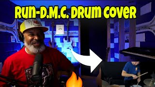 PeterPiper  RunDMC Drum Cover  Producer REACTS [upl. by Einohpets]