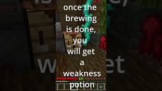 EASY way to Brew A weakness potion in Minecraft [upl. by Temp]