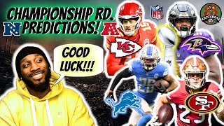 202324 NFL CHAMPIONSHIP ROUND PREDICTIONS [upl. by Lanuk608]