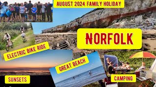 Our Norfolk holiday August 2024 camping holiday beach electricbike [upl. by Flanagan]