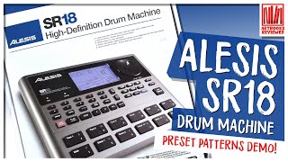 Alesis SR18 Drum Machine Preset Patterns Demo [upl. by Bullough]