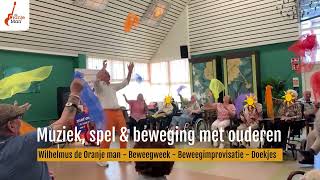 Muziek spel bewegen ouderen Beweegimprovisatie Beweegweek [upl. by Kenrick]