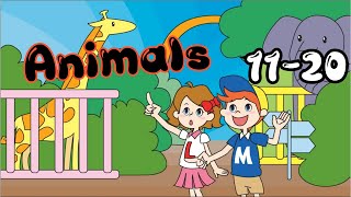 Easy Reading Practice for kids  80 Animals 1120 [upl. by Rawden800]