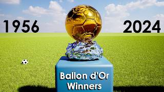 Ballon dOr All Winners 19562024 [upl. by Frolick]