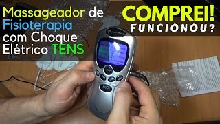 Aparelho Massageador TENS com Choque Elétrico FUNCIONA Massageador Eletrico Digital [upl. by Karly]