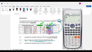 MPUMALANGA NSC MATHEMATICS P2 ENG QP SEPT TRIAL 2024 QUESTION 2 Cumulative frequency [upl. by Iatnwahs]