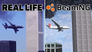 Airplane accidents Based on Real Life Incidents Compilation 1  BeamNG DRIVE [upl. by Netsrejk292]