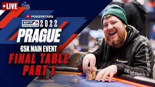 EPT PRAGUE 2022 €5K MAIN EVENT – FINAL TABLE Part 1 ♠️ PokerStars [upl. by Yvi950]